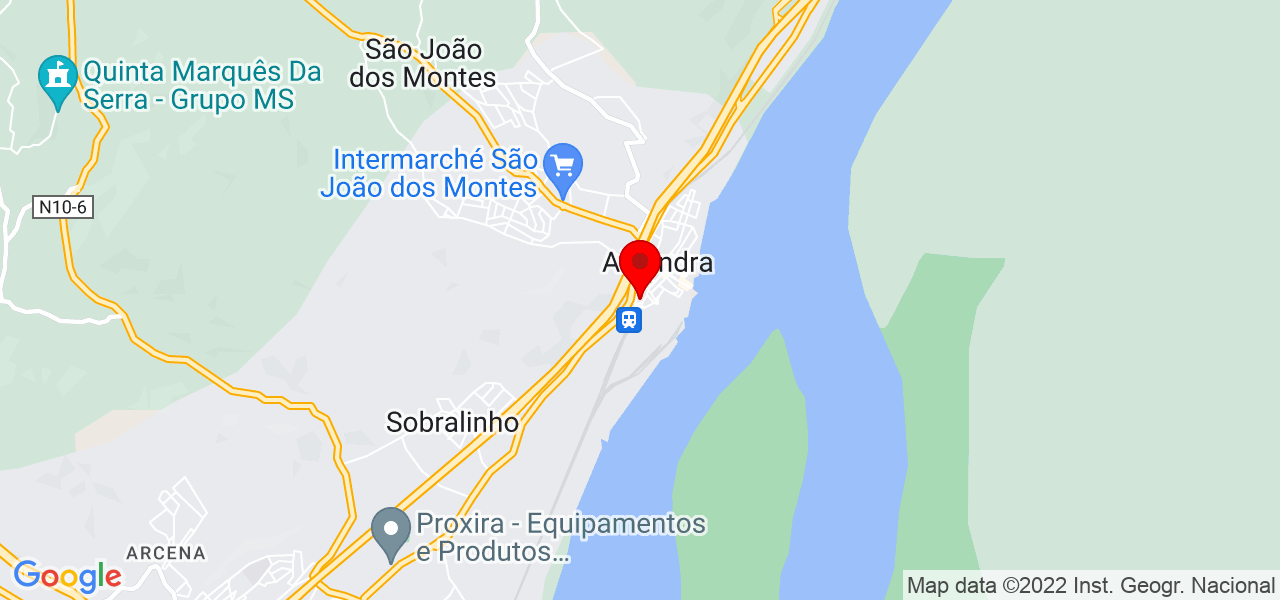 Nuno Dion&iacute;sio - Lisboa - Vila Franca de Xira - Mapa