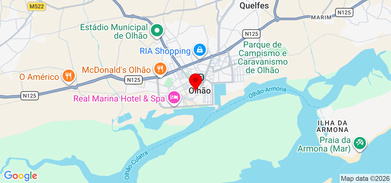 Professora Helena Fava - Faro - Olhão - Mapa