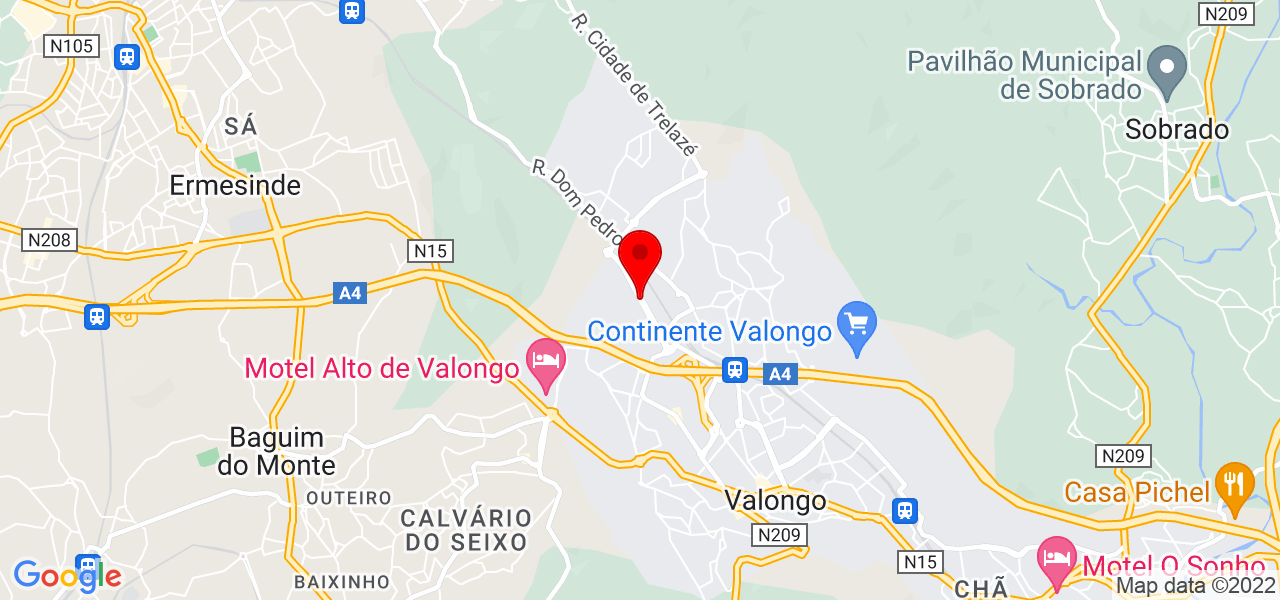 Jos&eacute; Carlos Moreira - Porto - Valongo - Mapa