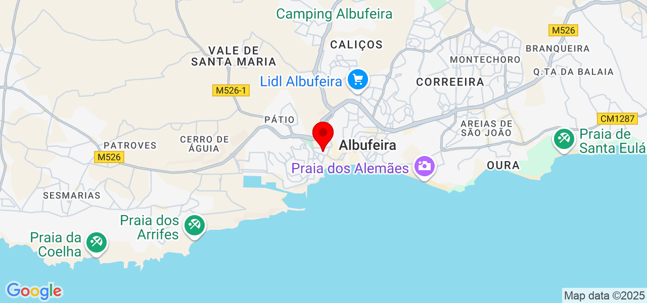 Vitalii - Faro - Albufeira - Map