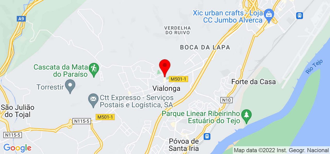 Douglas Maranh&atilde;o - Lisboa - Vila Franca de Xira - Mapa
