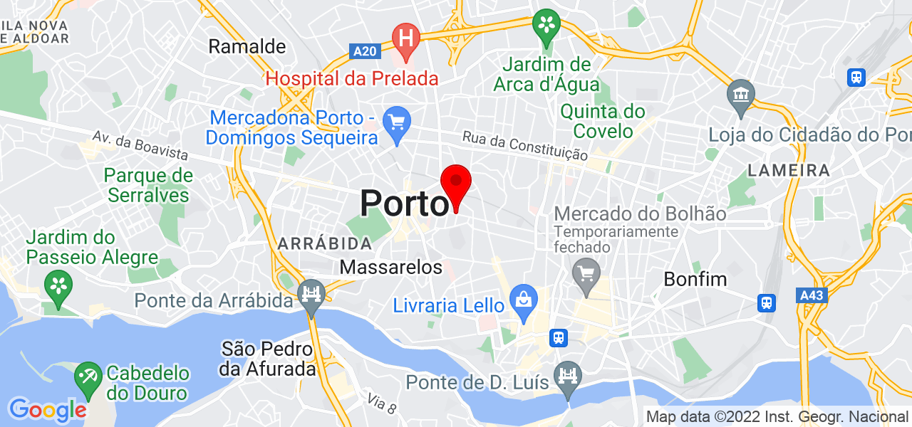 Jos&eacute; Maia Lopes - Porto - Felgueiras - Mapa