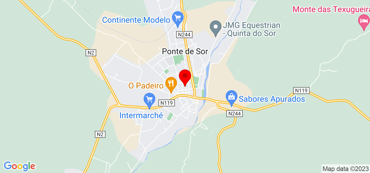 Afonso Bonito - Portalegre - Ponte de Sor - Mapa