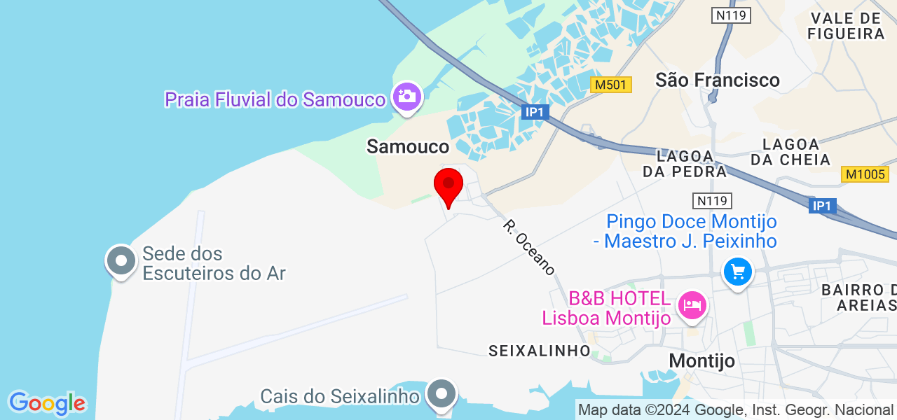 Paulo Costa - Setúbal - Alcochete - Mapa