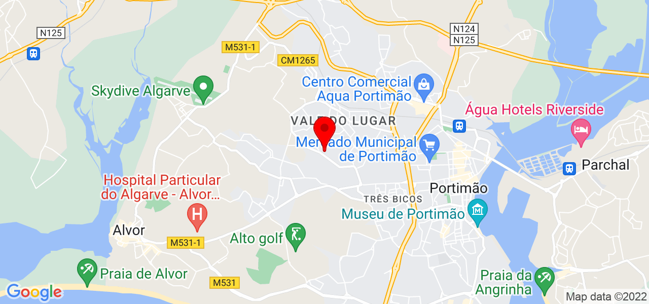 PhD da Brada - Faro - Portimão - Mapa