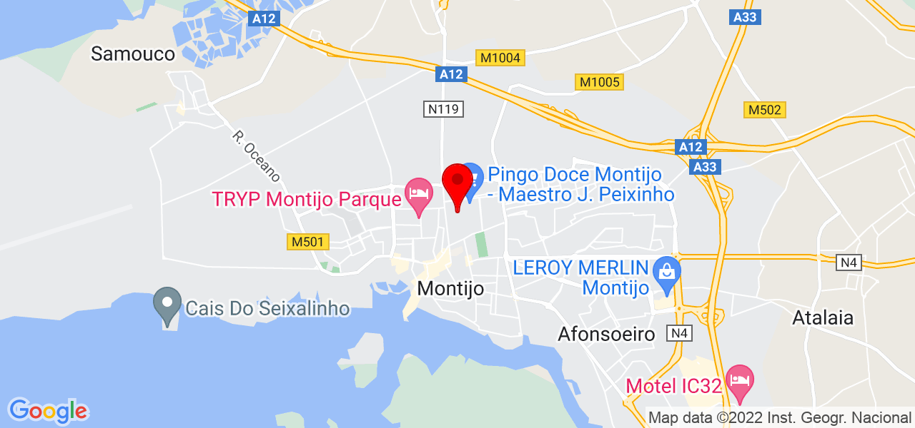 Ays&uacute; Fotografoa - Setúbal - Montijo - Mapa