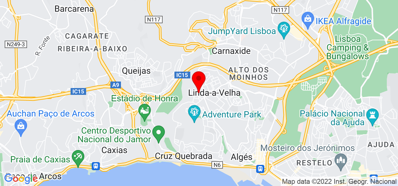 Thaina - Lisboa - Oeiras - Mapa