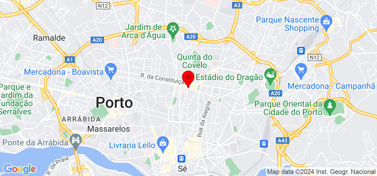 Tha&iacute;s Brand&atilde;o - Porto - Porto - Mapa