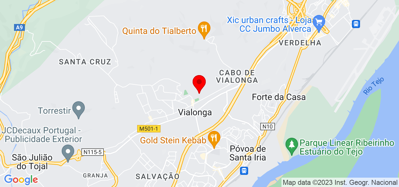 Daniel Santos - Lisboa - Vila Franca de Xira - Mapa