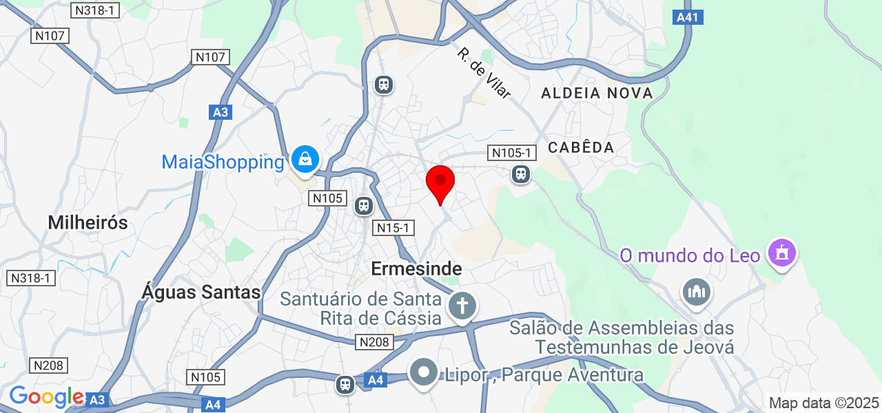 Ana Maria Vieira - Porto - Valongo - Map