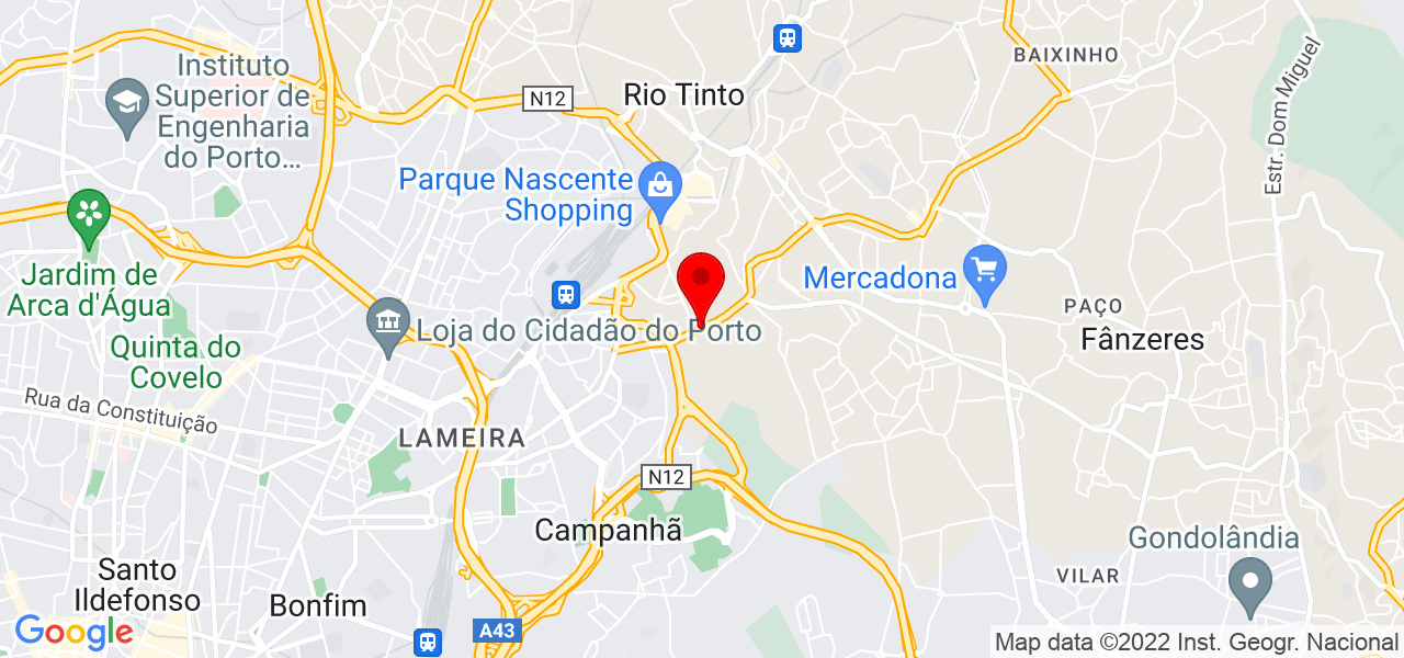 Jose aguiar - Porto - Gondomar - Mapa