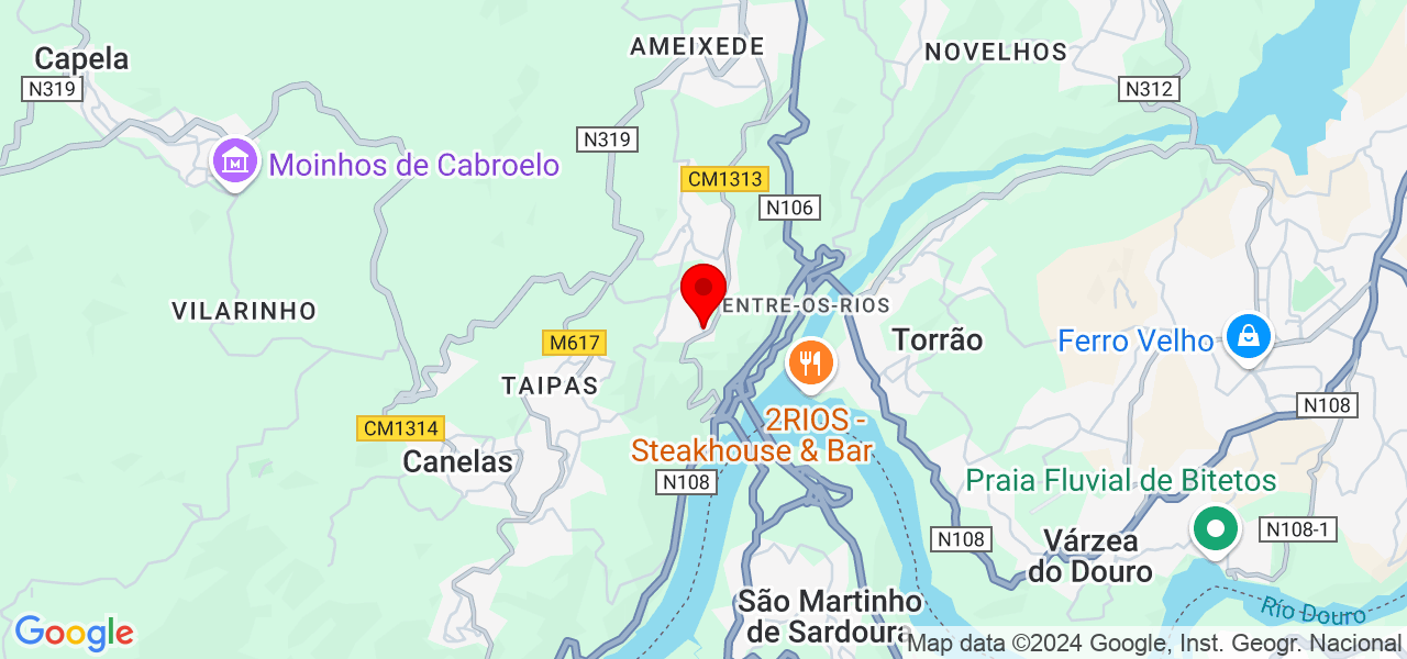 Almeidacarp - Porto - Penafiel - Mapa