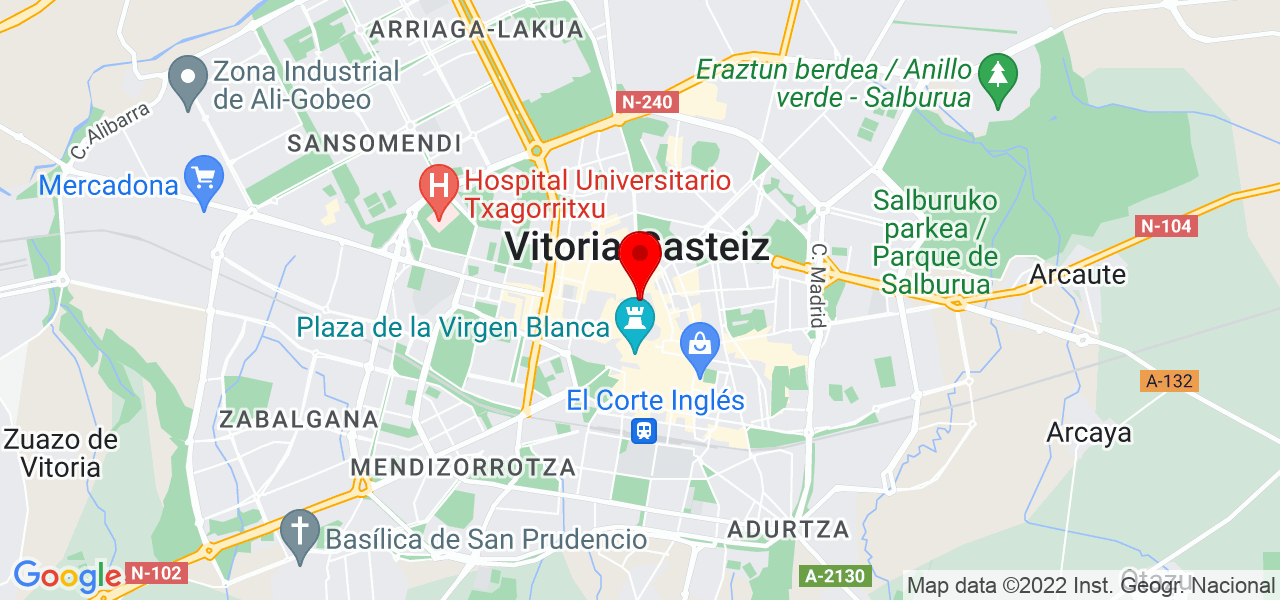Berlis patricia Yepez fernandez - País Vasco - Vitoria-Gasteiz - Mapa