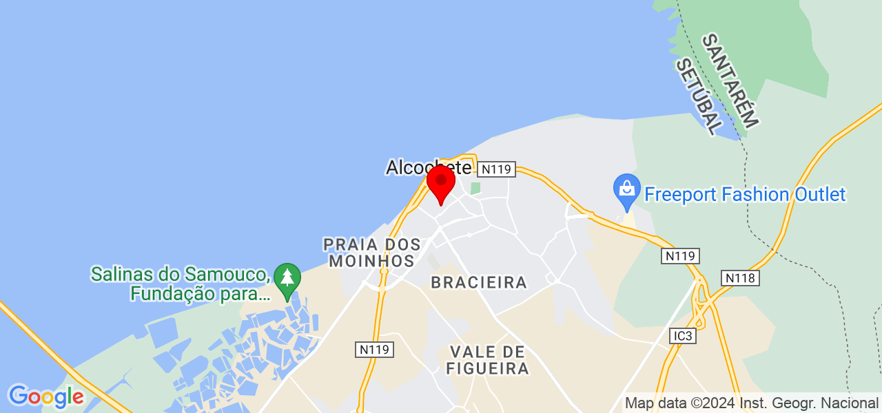 Fernando Santos - Setúbal - Alcochete - Mapa