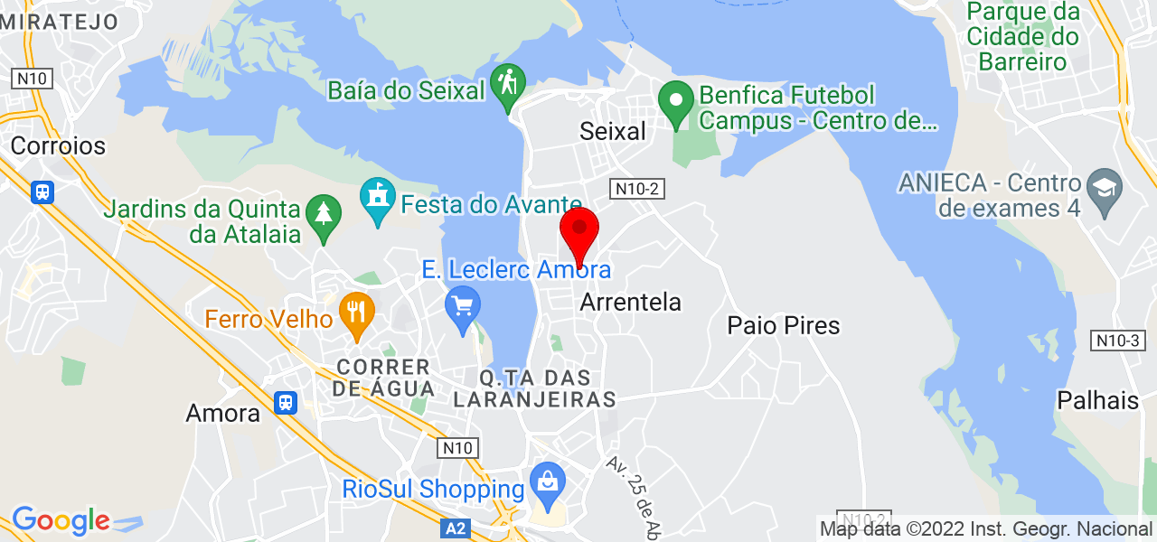 Ana Redondo - Setúbal - Seixal - Mapa