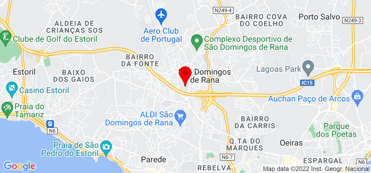 Rodrigo - Lisboa - Cascais - Karte