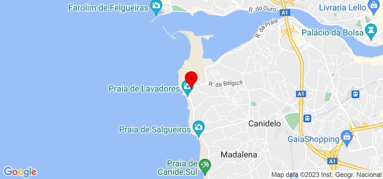 Nicole Paneque - Porto - Vila Nova de Gaia - Mapa