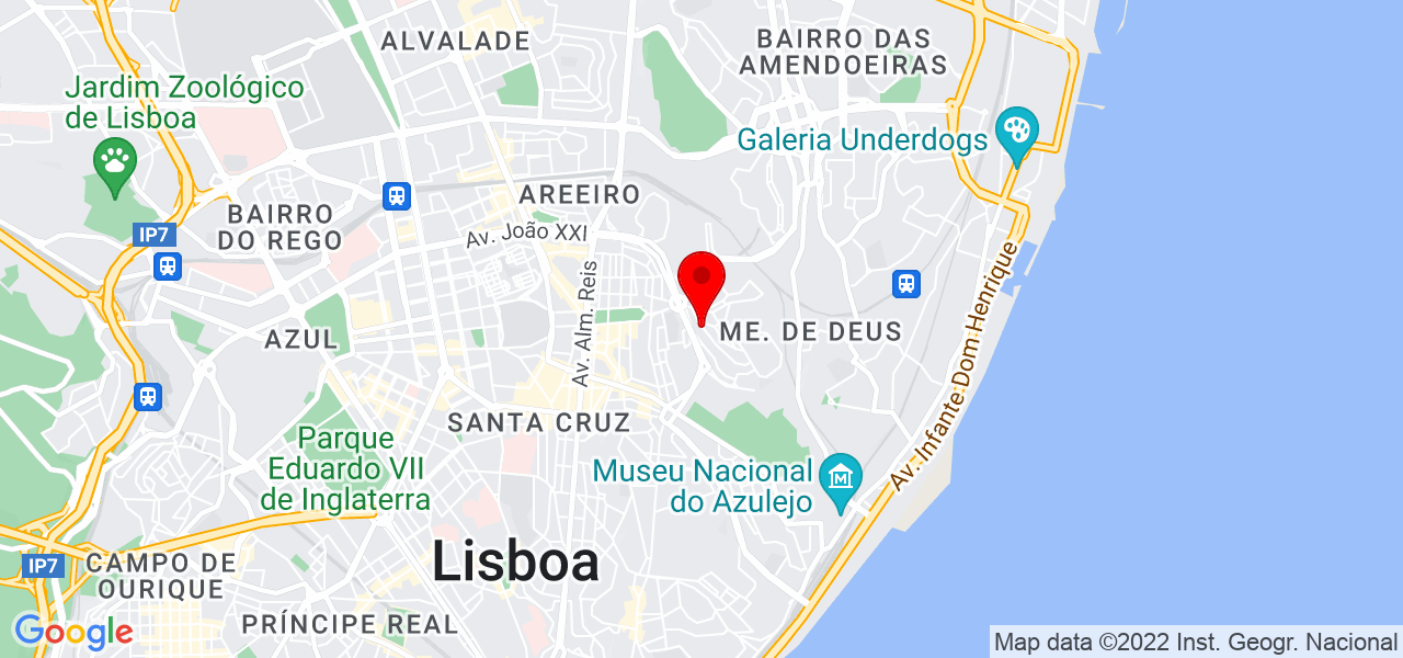 Jo&atilde;o Ricardo Pombeiro - Lisboa - Lisboa - Mapa