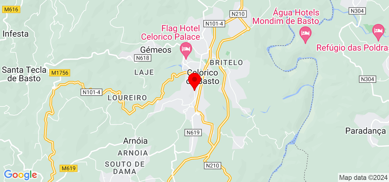 Wziel limpeza - Braga - Celorico de Basto - Mapa