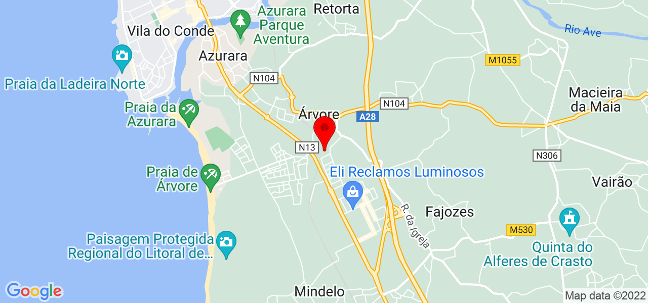 Zezinha - Porto - Vila do Conde - Mapa