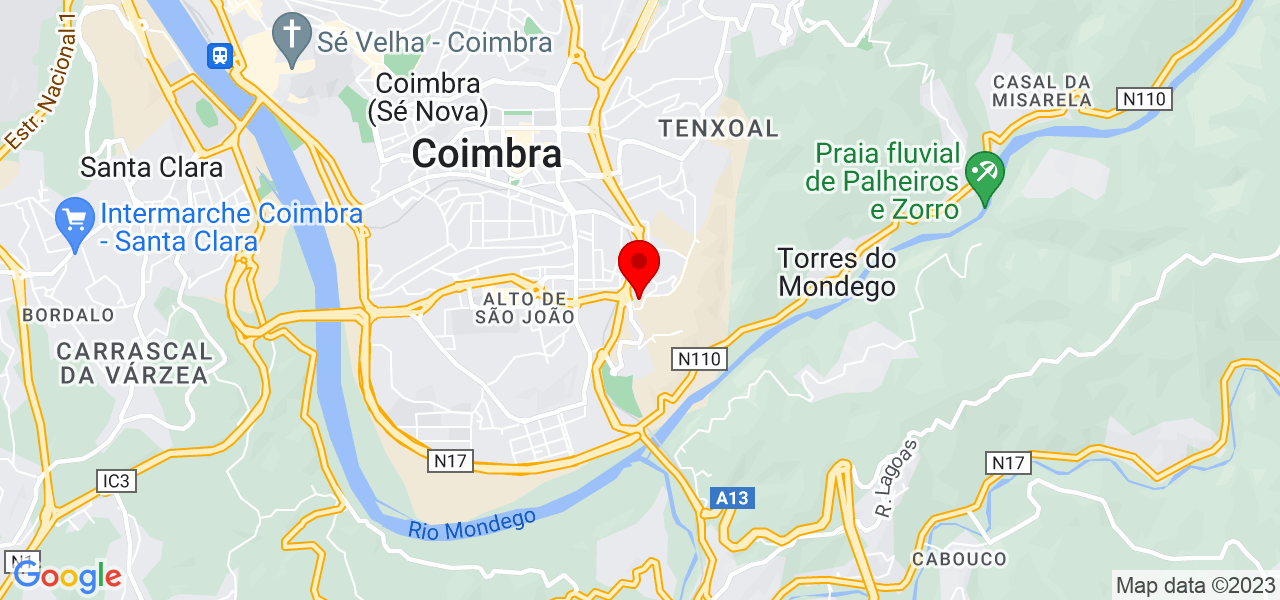 Val&eacute;ry Zonov - Coimbra - Coimbra - Mapa