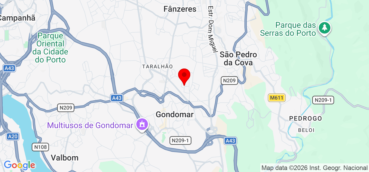 Priscila Tavares - Porto - Gondomar - Mapa