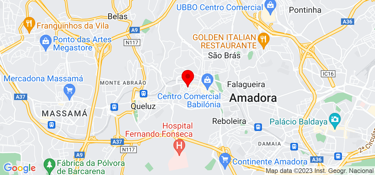 Nelson Sim&otilde;es - Lisboa - Amadora - Mapa