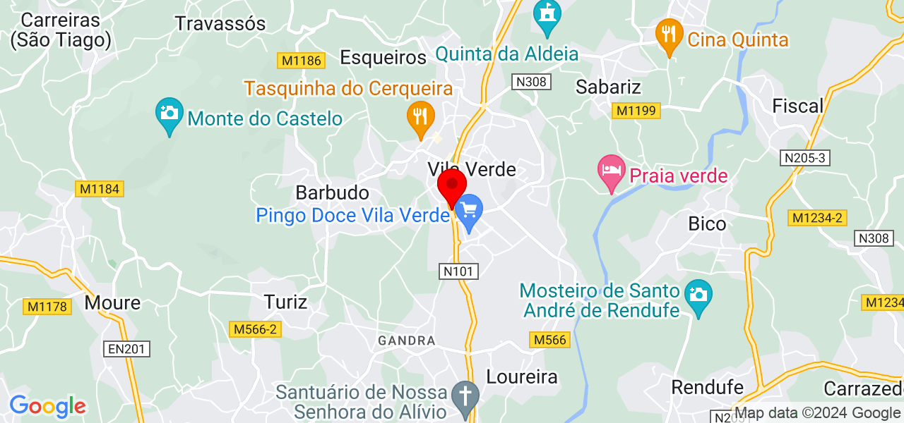 Sonia - Braga - Vila Verde - Mapa