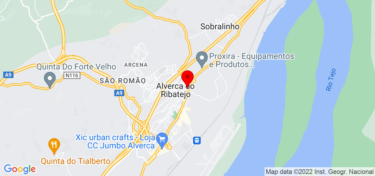 Raymisson Elétricista - Lisboa - Vila Franca de Xira - Map