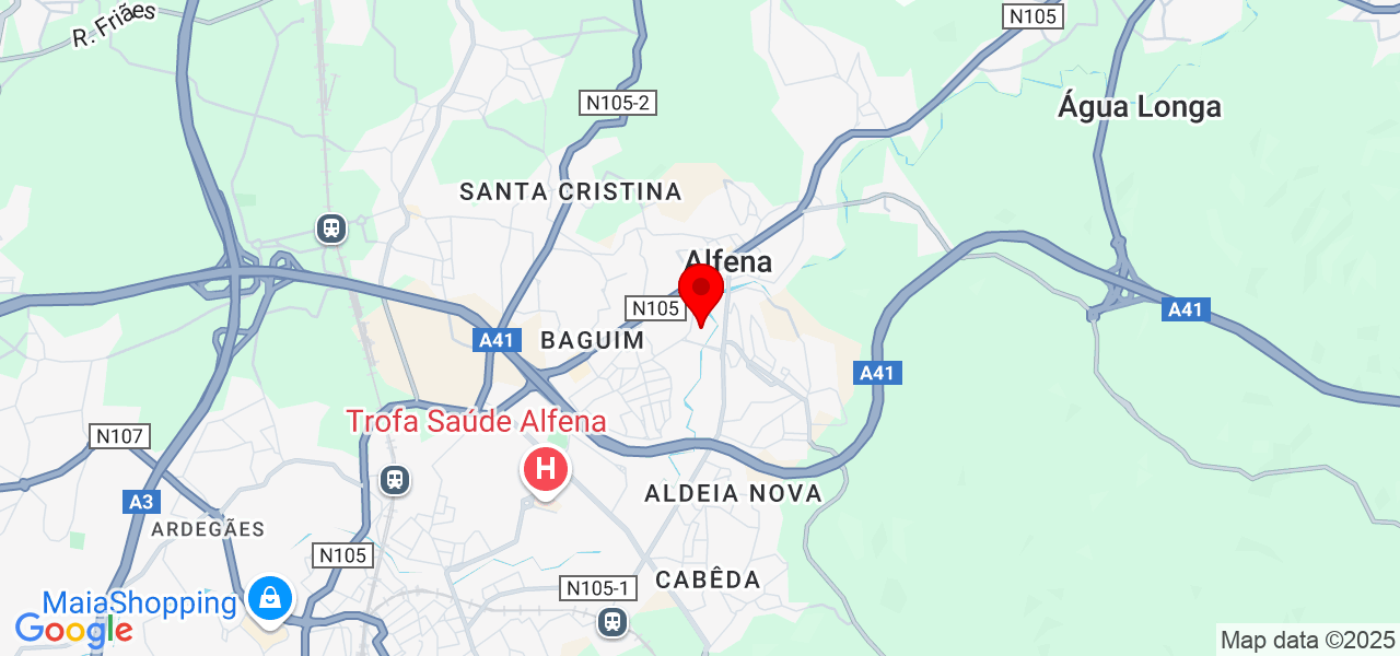 Tiago Ribeiro - Porto - Valongo - Karte