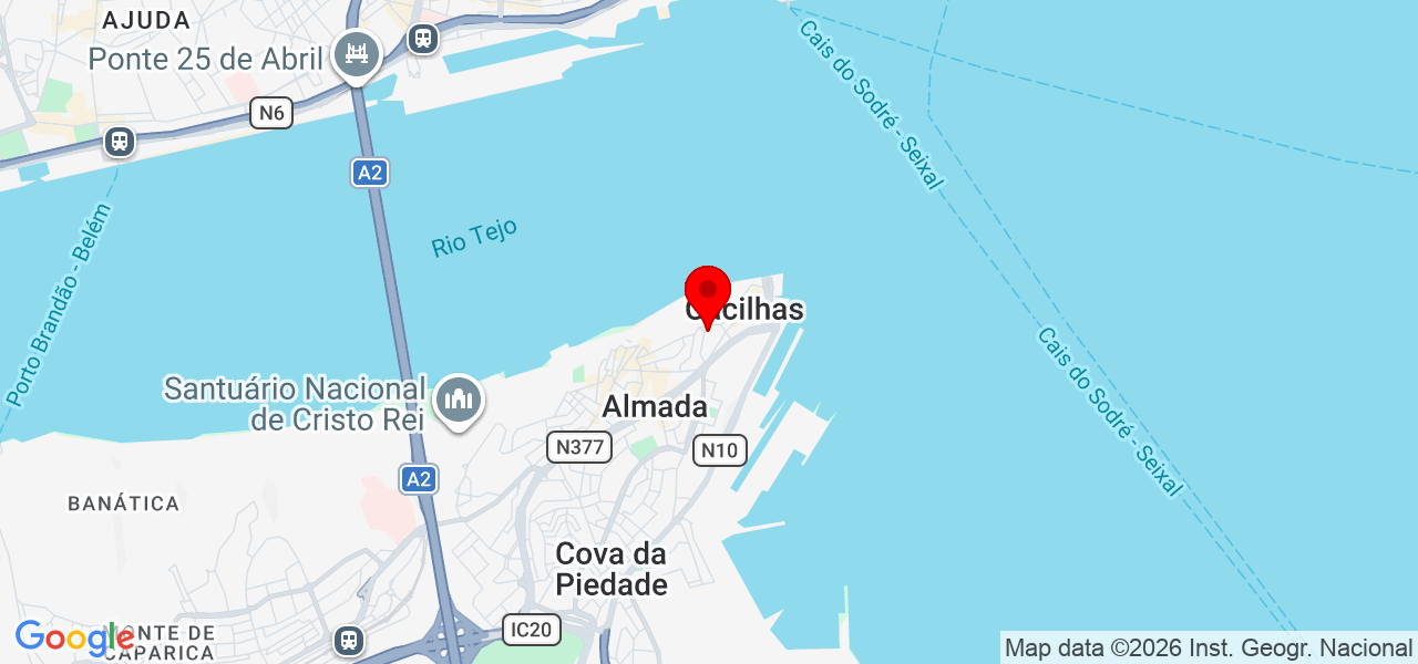 Monteiro Suporte - Setúbal - Almada - Map