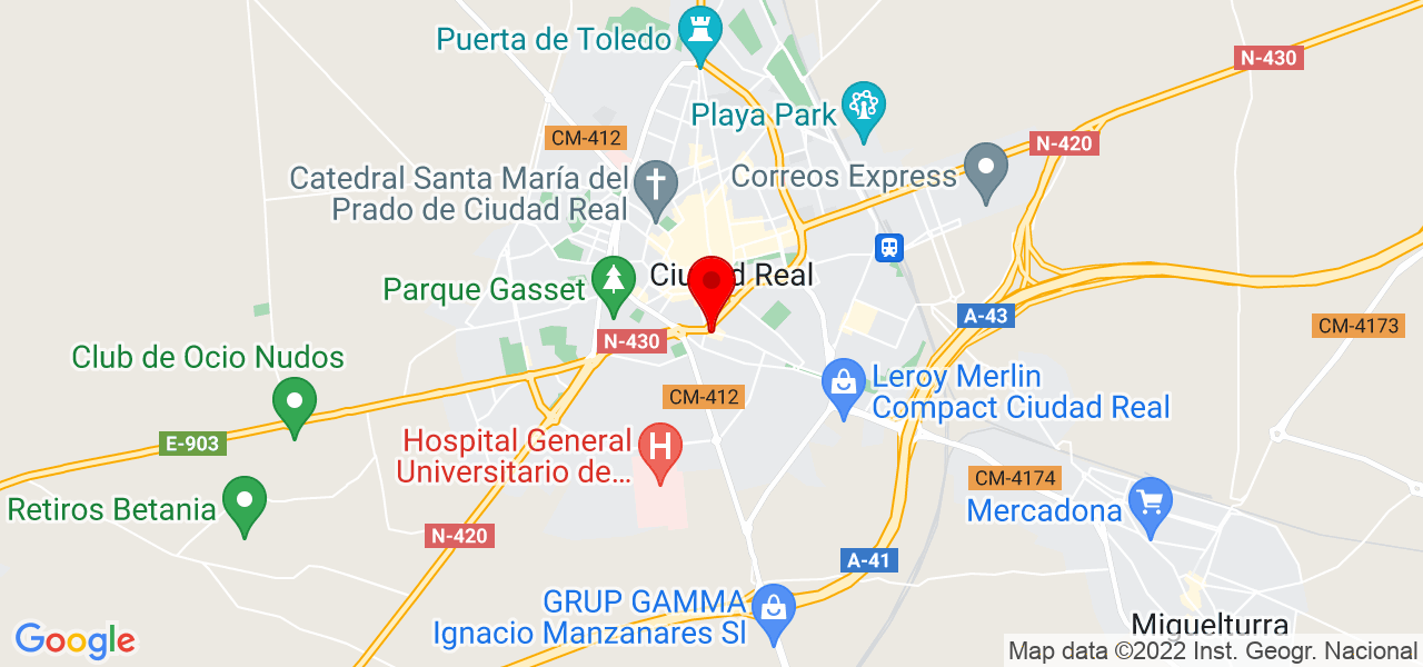 Mar&iacute;a Jos&eacute; - Castilla-La Mancha - Ciudad Real - Mapa