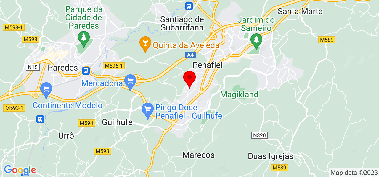 Vitor rocha - Porto - Penafiel - Mapa
