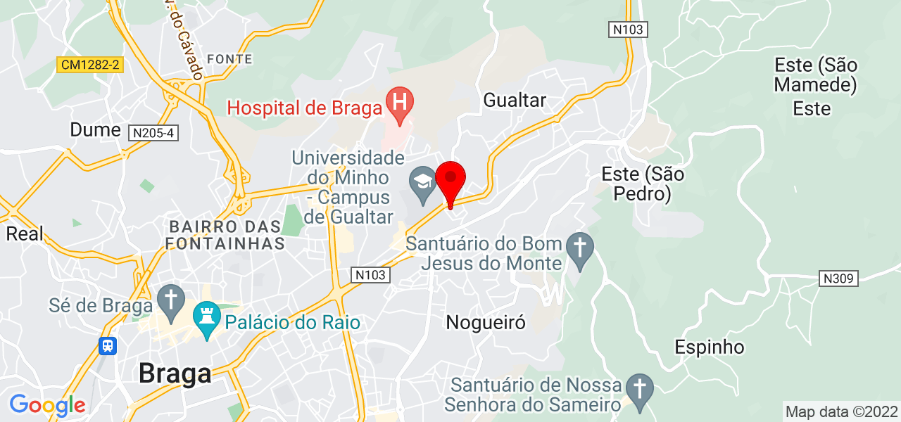 Orlando Moura da Silva J&uacute;nior - Braga - Braga - Mapa