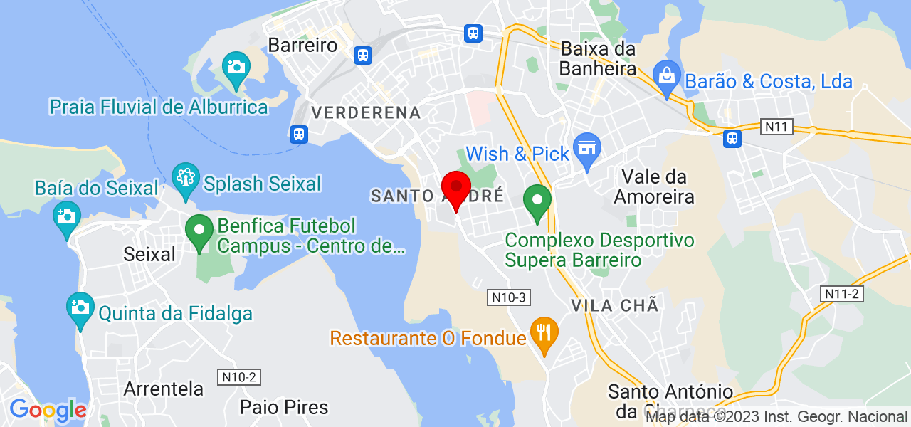 Reis &amp; Oliveira - Setúbal - Barreiro - Mapa