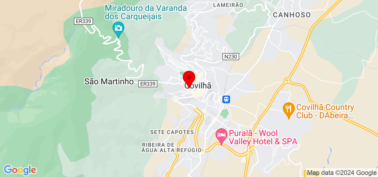 Karine Dias - Castelo Branco - Covilhã - Mapa