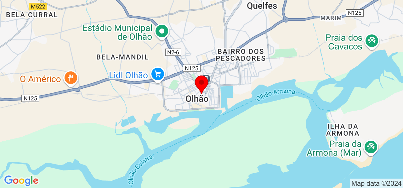 Laura Lopes - Faro - Olhão - Mapa