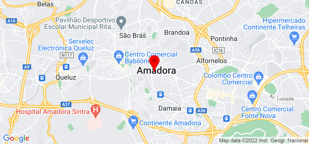 Filane tavares - Lisboa - Amadora - Mapa