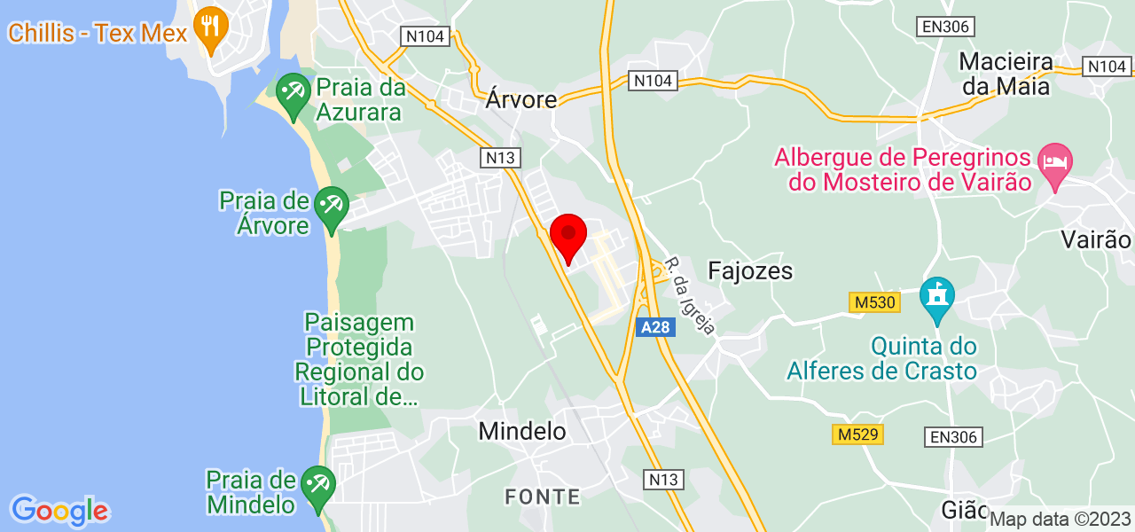 ESCAPE FORTE - Porto - Vila do Conde - Mapa