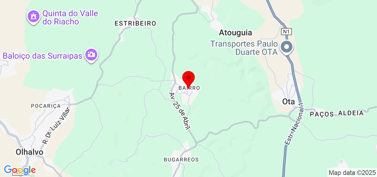 Catia - Lisboa - Alenquer - Carte