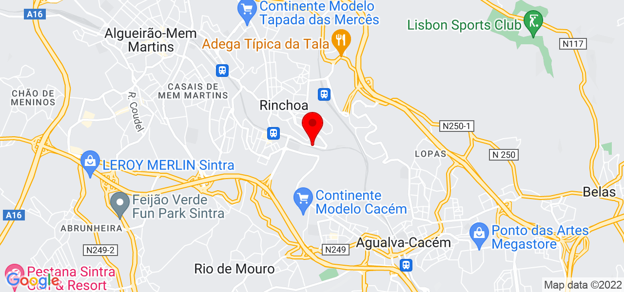 V&iacute;vian Cardoso - Lisboa - Sintra - Mapa