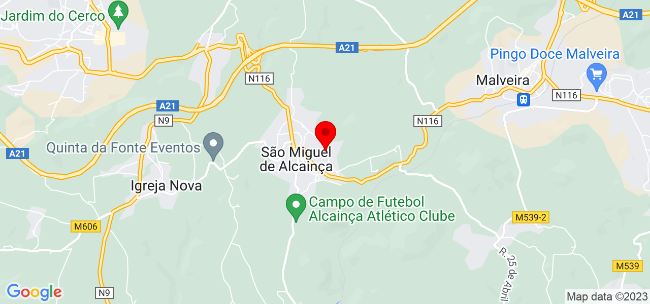 CONTROL L&Iacute;DER CONTROLO DE PRAGAS 24H - Lisboa - Mafra - Mapa