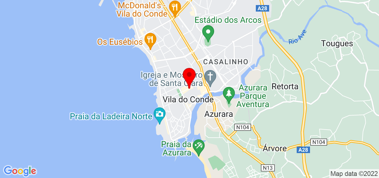 S&eacute;rgio silva - Porto - Vila do Conde - Mapa