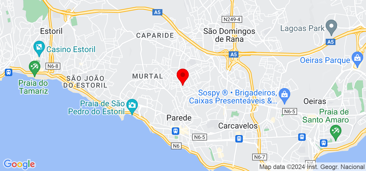 Joyce caires - Lisboa - Cascais - Mapa