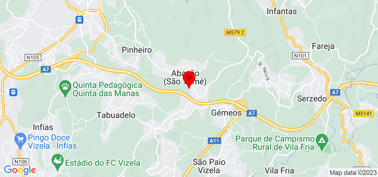 MetaBer&ccedil;o - Braga - Guimarães - Mapa