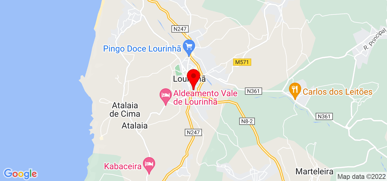 Carmen - Lisboa - Lourinhã - Mapa
