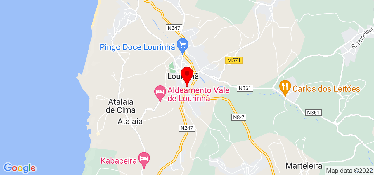 Fabiany - Lisboa - Lourinhã - Mapa