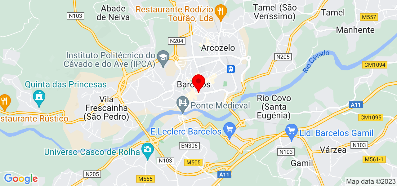 Miguel Rodrigues - Braga - Barcelos - Mapa