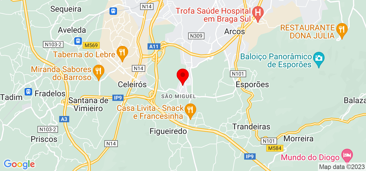 Carla de Almeida - Braga - Braga - Mapa