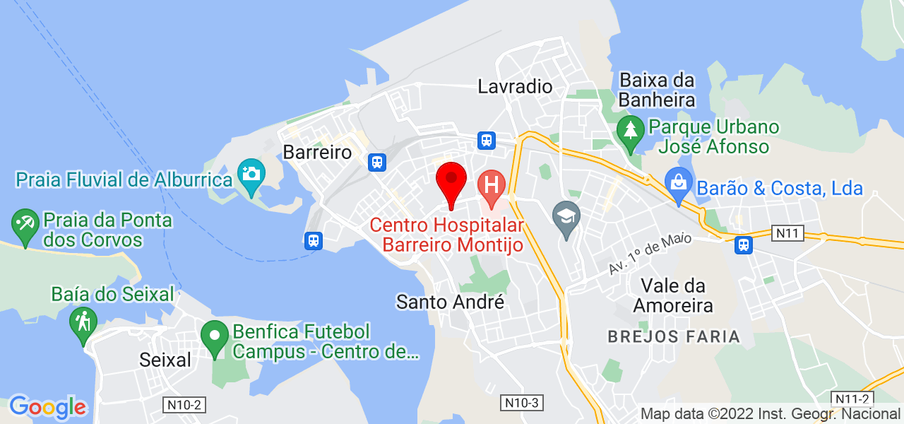 Anderson Pereira - Setúbal - Barreiro - Mapa